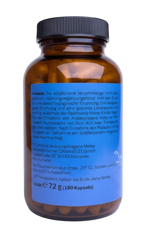VELUVIA Good Night – Schlafkomplex mit L-Tryptophan, Magnesium & Pflanzenextrakten – 180 Kapseln