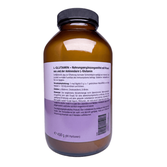 Paragon Bloom® L - Glutamin Pulver mit Biotin & Vitamin D – 450 g (3 - Monatsvorrat) kaufen | mala - health
