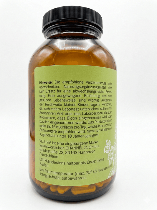 VELUVIA® Vitamin B Phyto - Komplex – mit Buchweizenkeimpulver – 360 Kapseln (6 - Monatsvorrat) kaufen | mala - health