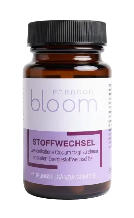 Paragon Bloom Stoffwechsel Kapseln – Calcium & Bifidobacterium BPL1 – 30 Kapseln Nahrungsergänzung