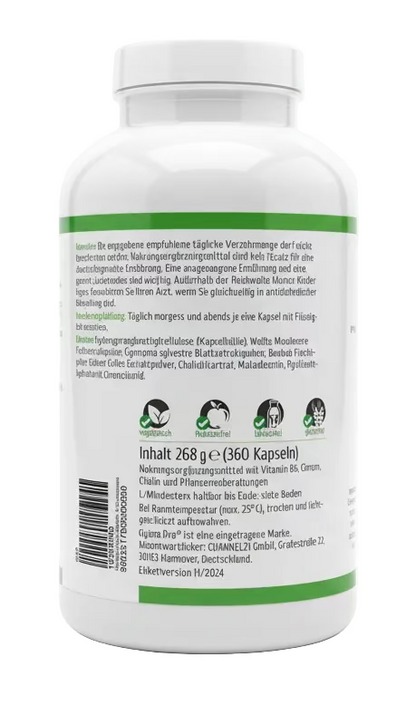 OgimaPro Metabolic-Glyko Balance – Stoffwechsel & Blutzucker Balance mit Chrom, Vitamin B6 & Pflanzenextrakten – 360 Kapseln