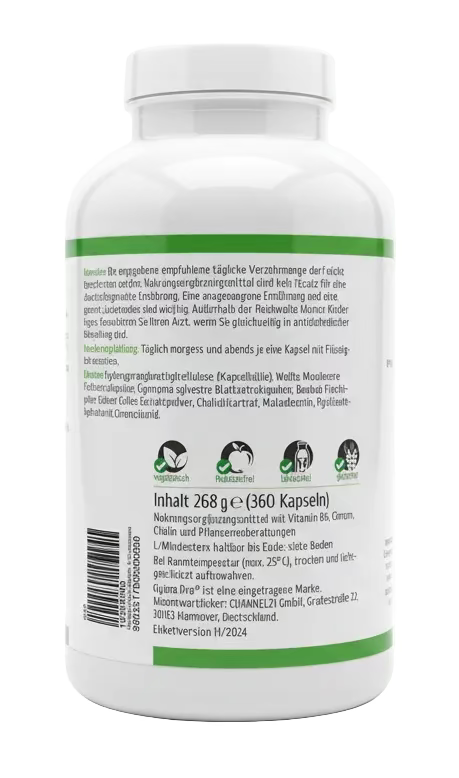 OgimaPro Metabolic-Glyko Balance – Stoffwechsel & Blutzucker Balance mit Chrom, Vitamin B6 & Pflanzenextrakten –180- Kapseln