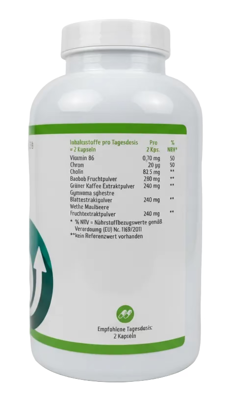 OgimaPro Metabolic-Glyko Balance – Stoffwechsel & Blutzucker Balance mit Chrom, Vitamin B6 & Pflanzenextrakten – 360 Kapseln