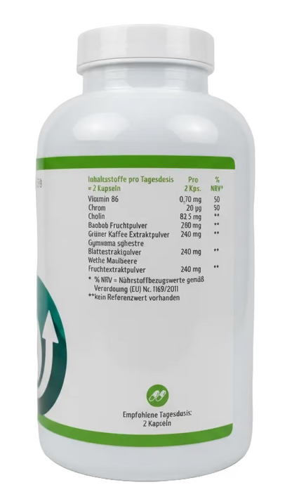 OgimaPro Metabolic-Glyko Balance – Stoffwechsel & Blutzucker Balance mit Chrom, Vitamin B6 & Pflanzenextrakten – 360 Kapseln