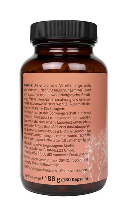 VELUVIA Sehkraft Kapseln – Vitamin A, Lutein & Antioxidantien für normale Sehkraft – 180 Kapseln
