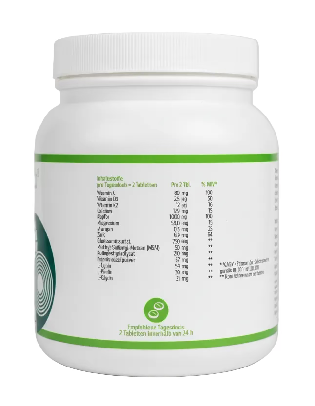OgimaPro Disc-Komplex – Glucosamin, MSM & Kollagen – Gelenk & Wirbelsäulen Support – 360 Tabletten