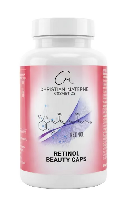 Retinol Beauty Caps – Vitamin A, C, E + OPC & Bambus Extrakt – 180 Kapseln Haut & Beauty Supplement