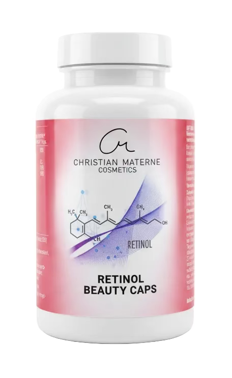 Retinol Beauty Caps – Vitamin A, C, E + OPC & Bambus Extrakt – 180 Kapseln Haut & Beauty Supplement