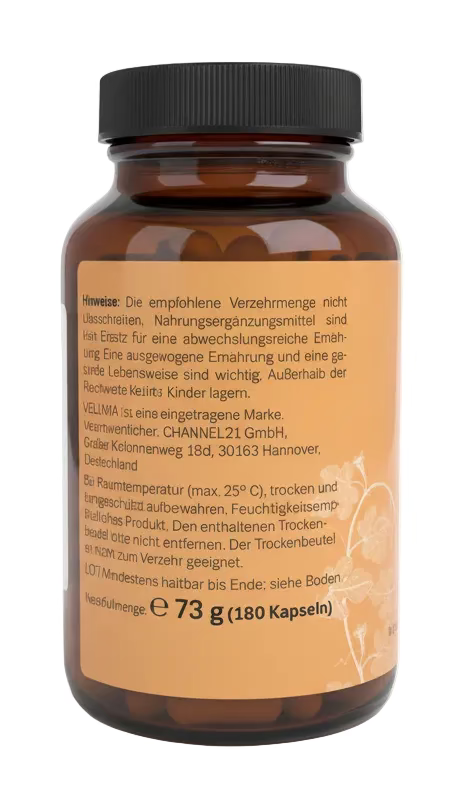 VELUVIA Phytogast 180 Kapseln – Pflanzliche Verdauungsformel mit Kurkuma, Fenchel & Enzian – Nahrungsergänzung
