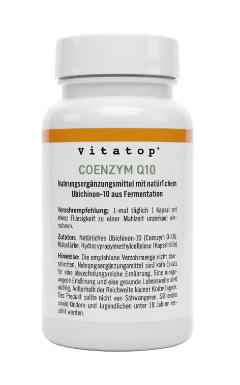 Coenzym Q10 (Ubiquinon-10) – 90 Kapseln – Vitatop Premium