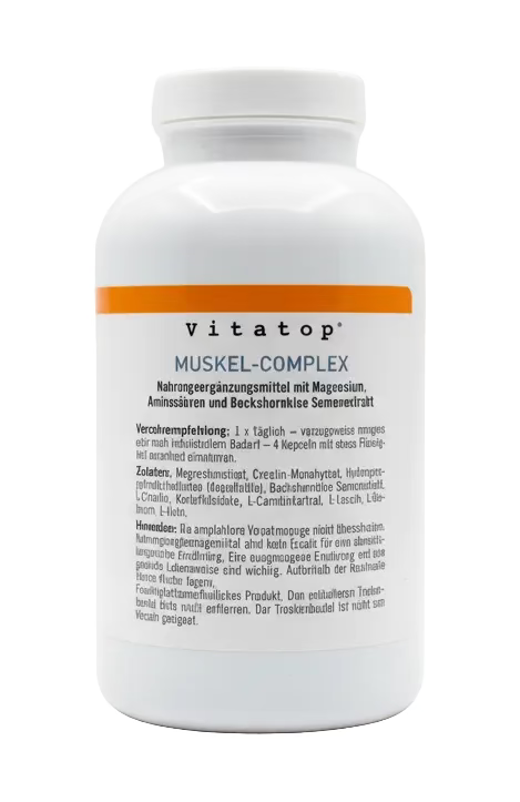 Muskel-Complex mit Magnesium & Aminosäuren – 360 Kapseln – Vitatop Premium