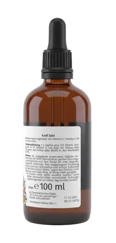 Urbrunnen Kraft Sein – Coenzym Q10, Vitamin E & Astaxanthin Tropfen – 100 ml