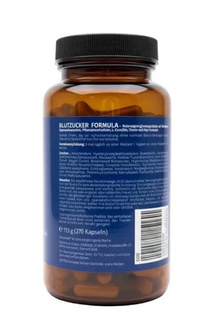Blutzucker Formula – 270 Kapseln | Chrom, Vitamine & Pflanzenextrakte | NUEVOLVE