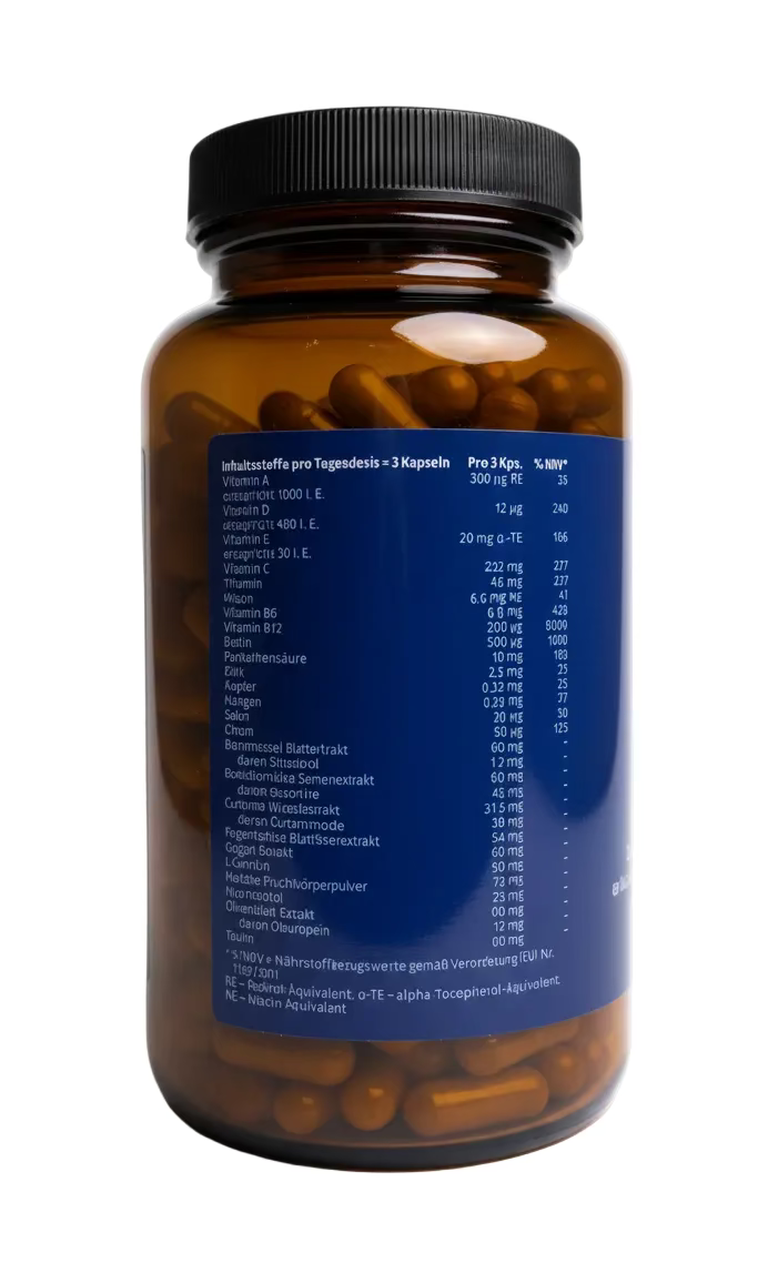 Blutzucker Formula – 270 Kapseln | Chrom, Vitamine & Pflanzenextrakte | NUEVOLVE