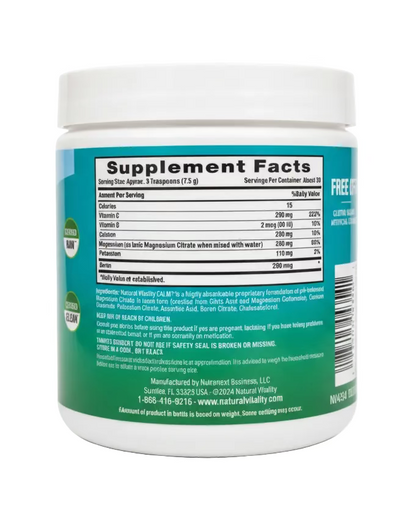 Natural Vitality CALM Plus Calcium Magnesium Pulver 227g – Magnesiumcitrat Drink Mix