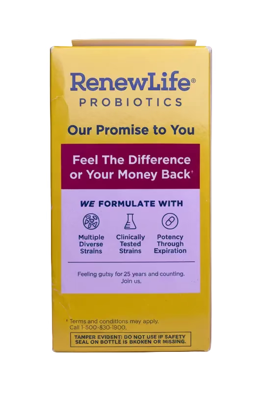 RenewLife Women’s Daily Probiotic mit Cranberry – 20 Milliarden KBE – 10 Stämme – Präbiotika & Probiotika – 60 vegetarische Kapseln