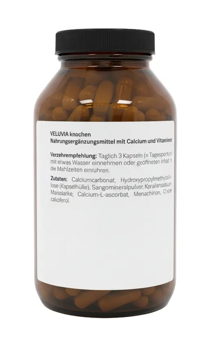 Veluvia Knochen – Calcium & Vitamine Kapseln