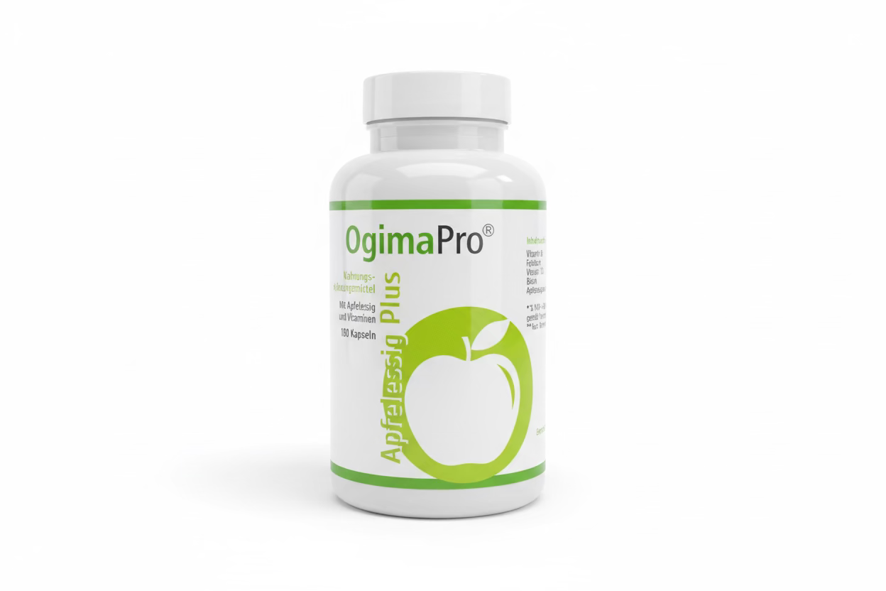 OgimaPro Apfelessig Plus Kapseln 180 Stück | Mit Vitaminen & Biotin
