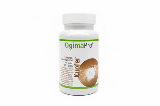 OgimaPro Kupfer 180 Kapseln – 1 mg Kupfer pro Kapsel – Nahrungsergänzungsmittel vegan