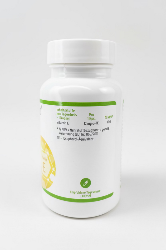OgimaPro Vitamin E 180 Kapseln – 12 mg α-TE pro Kapsel – Nahrungsergänzungsmittel vegan