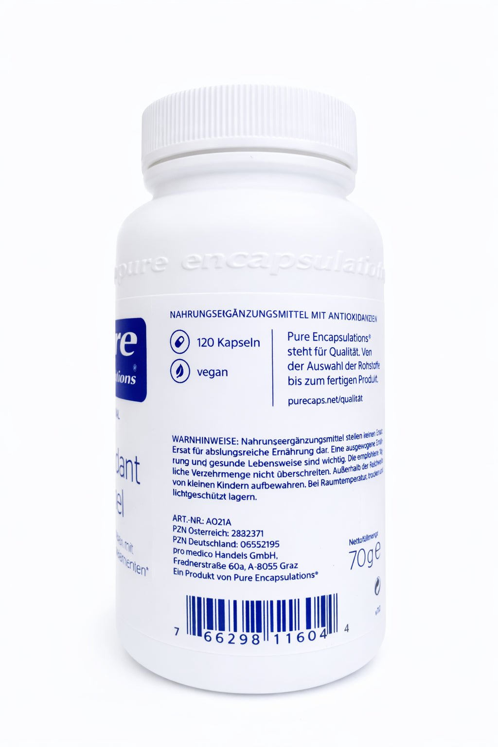 Antioxidant Formel – Langzeit - Vorrat & Immunsystem Support (120 Kapseln) kaufen | mala - health