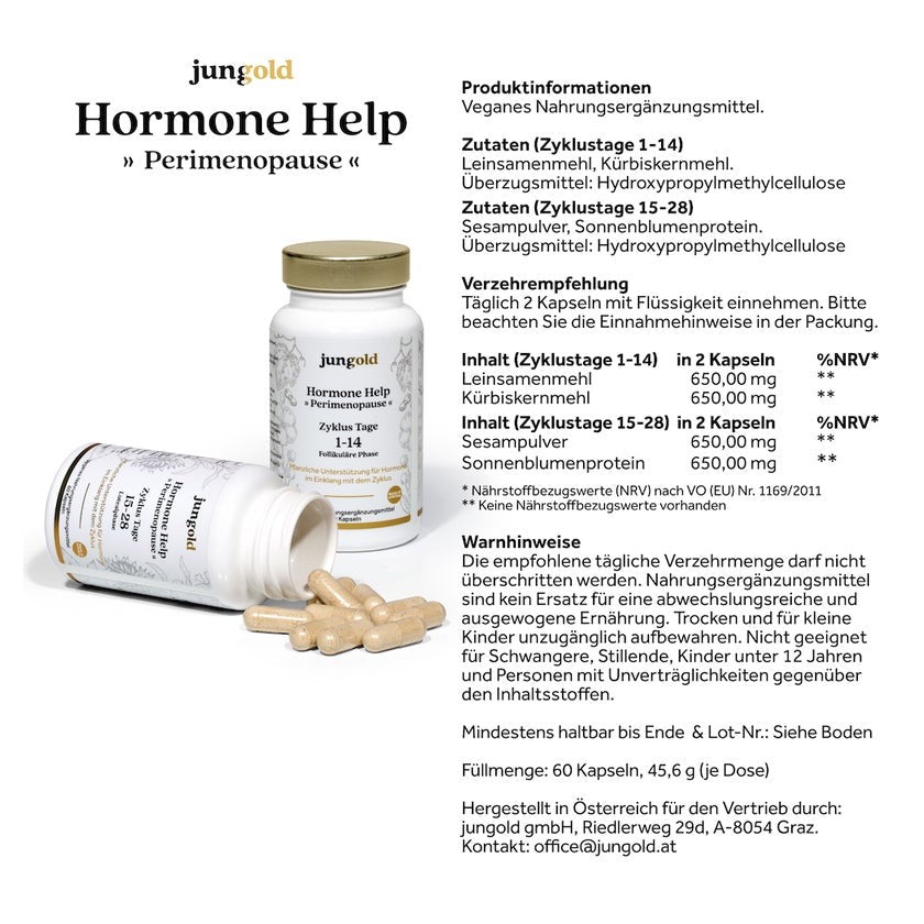jungold Hormone Help Perimenopause - Seed Cycling in Kapseln 120 St kaufen | mala-health