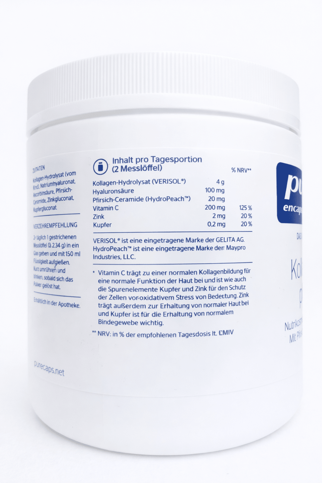 Kollagen Pulver – Haut, Haare & Nägel Support mit Hyaluron (140 g) kaufen | mala - health