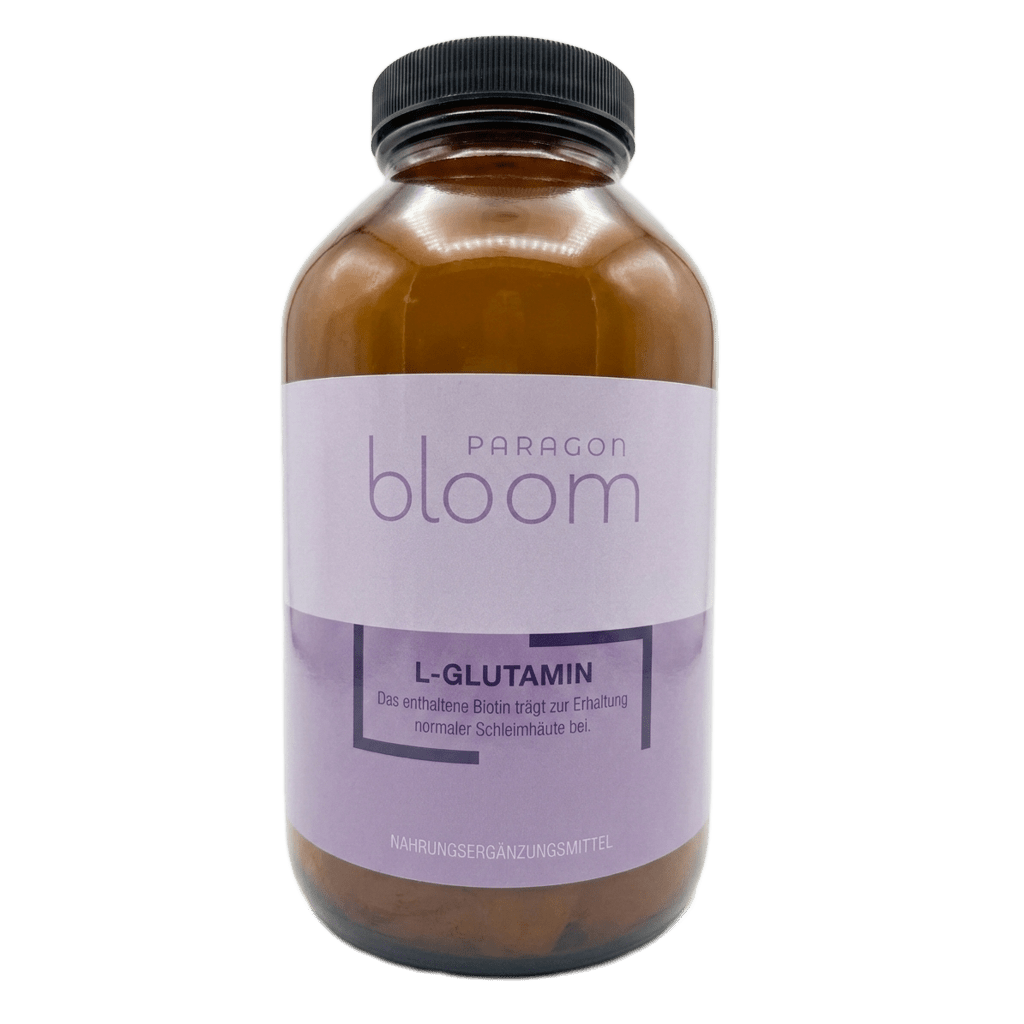 Paragon Bloom® L - Glutamin Pulver mit Biotin & Vitamin D – 450 g (3 - Monatsvorrat) kaufen | mala - health