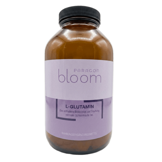 Paragon Bloom® L - Glutamin Pulver mit Biotin & Vitamin D – 450 g (3 - Monatsvorrat) kaufen | mala - health