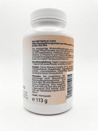 Pro Metabolic Caps – Stoffwechsel Komplex mit Sinetrol® – 180 Kapseln (3 - Monatsvorrat) kaufen | mala - health