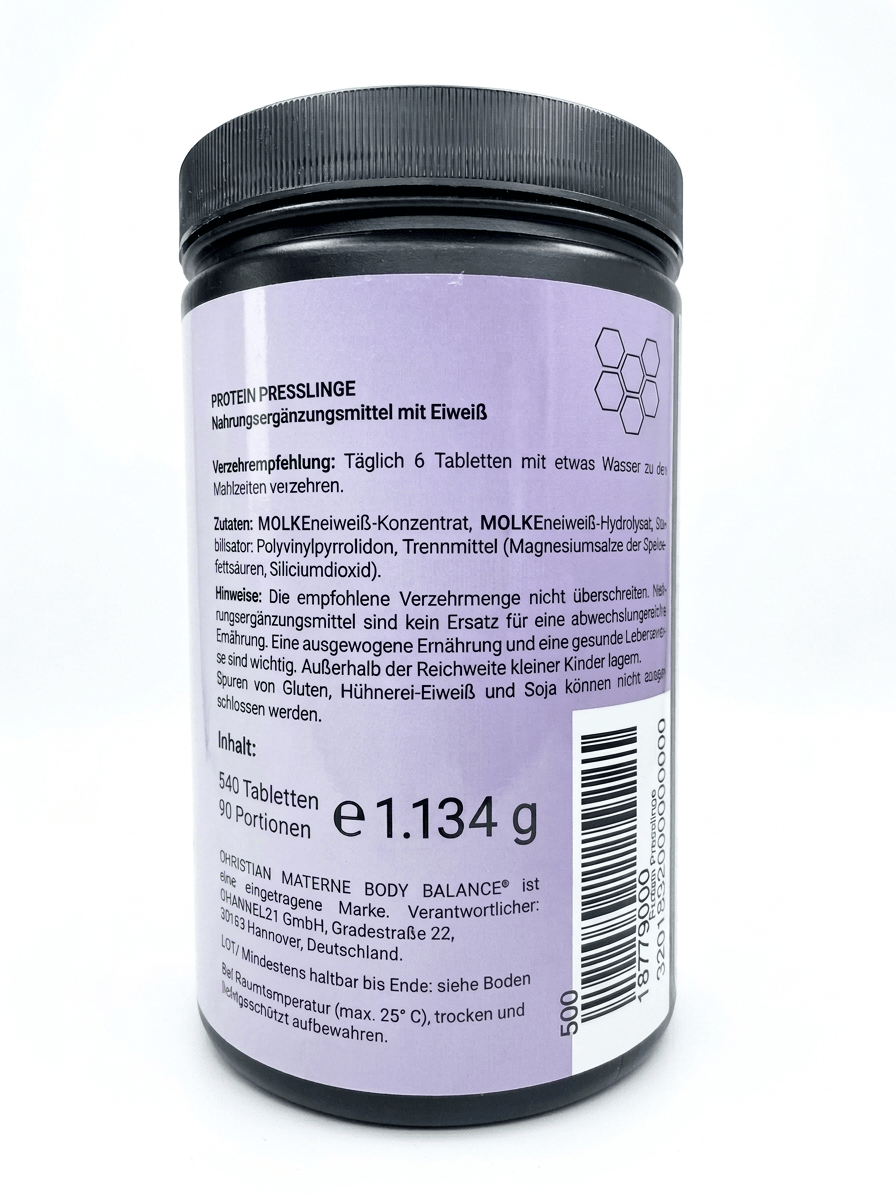 Protein Presslinge mit Aminosäuren – 540 Tabletten (3 - Monatsvorrat) | Molkenprotein kaufen | mala - health
