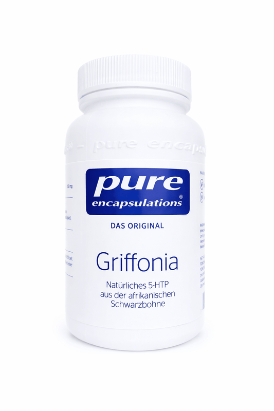 Pure Griffonia Natürliches 5 - HTP aus der afrikanischen Schwarzbohne (60) Kapseln) MHD 07/2026 🔥reduziert kaufen | mala - health