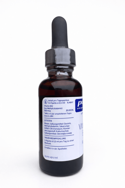 Vitamin B12 Tropfen – Energie & Nerven – Hochdosiert – 30 ml – Pure Encapsulations kaufen | mala - health