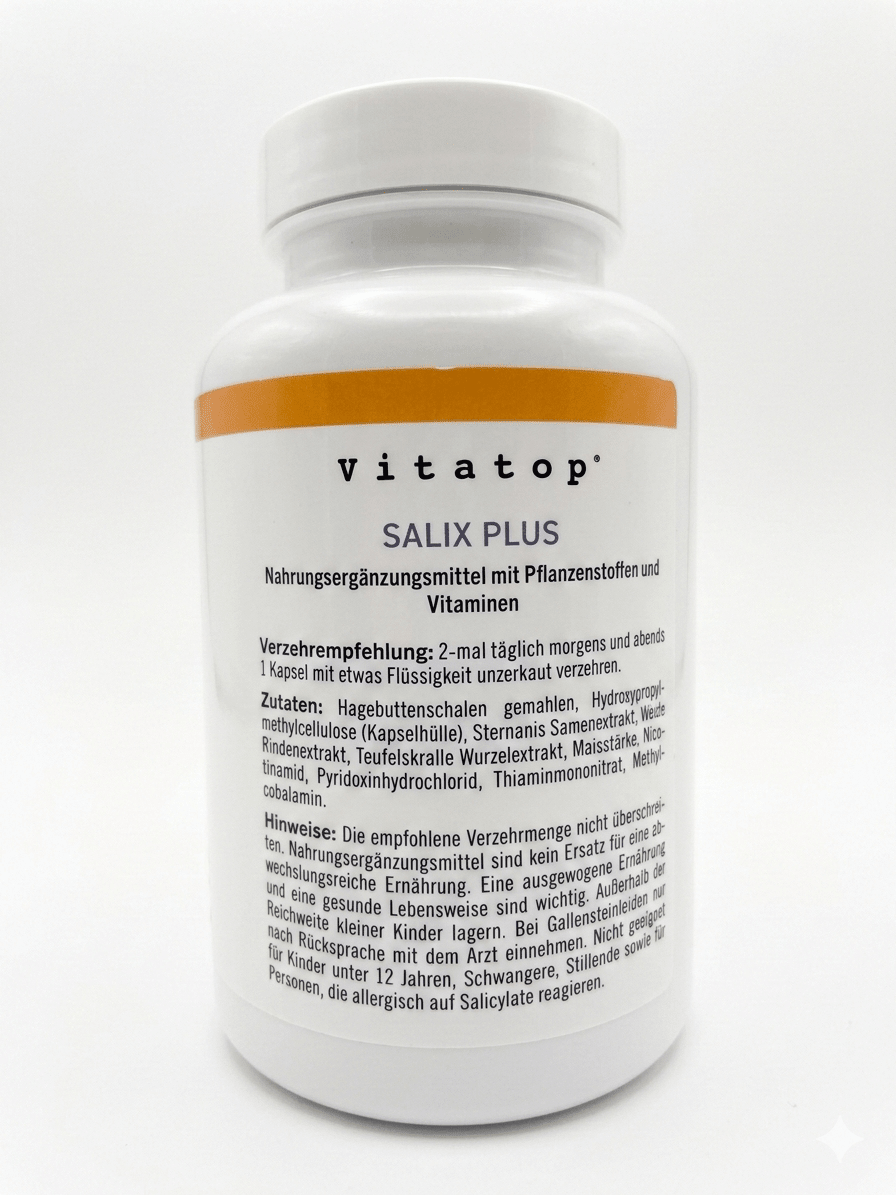 Vitatop Salix Plus B - Vitamine Phyto Komplex 180 Kapseln Vitamin B1 B3 B6 B12 kaufen | mala - health